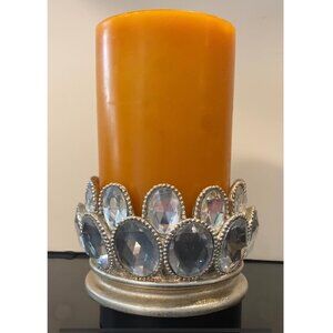 Wine Bottle Coaster or Candle Holder w Lots of Bling